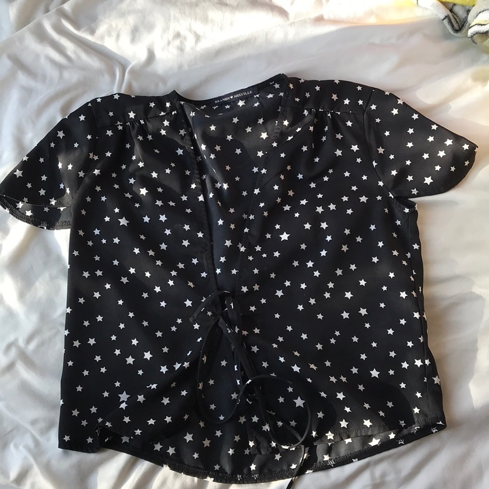 Brandy Melville Lessa Star Tie Top